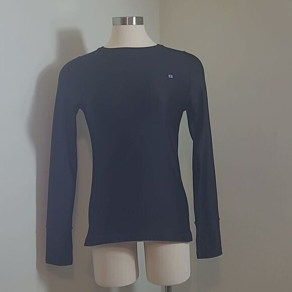 Layer 8 Performance Black Athletic Long Sleeve Top Womens Size Medium
